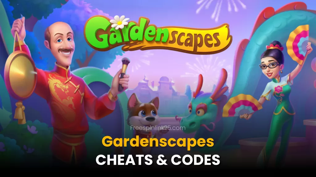 Gardenscapes cheats gameplay showcasing match-3 puzzles and power-ups